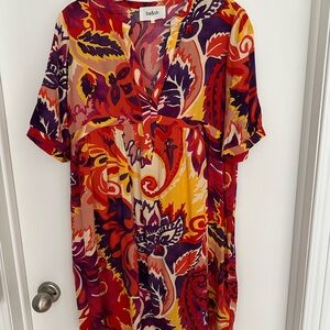 Ba&sh Colorful Abstract Print Top